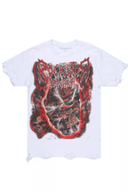 Torrez White/Multi Oversized Graphic T-Shirt