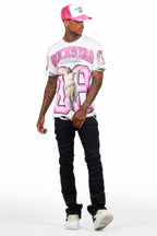 Franko Jet Black Stacked Flare Jean