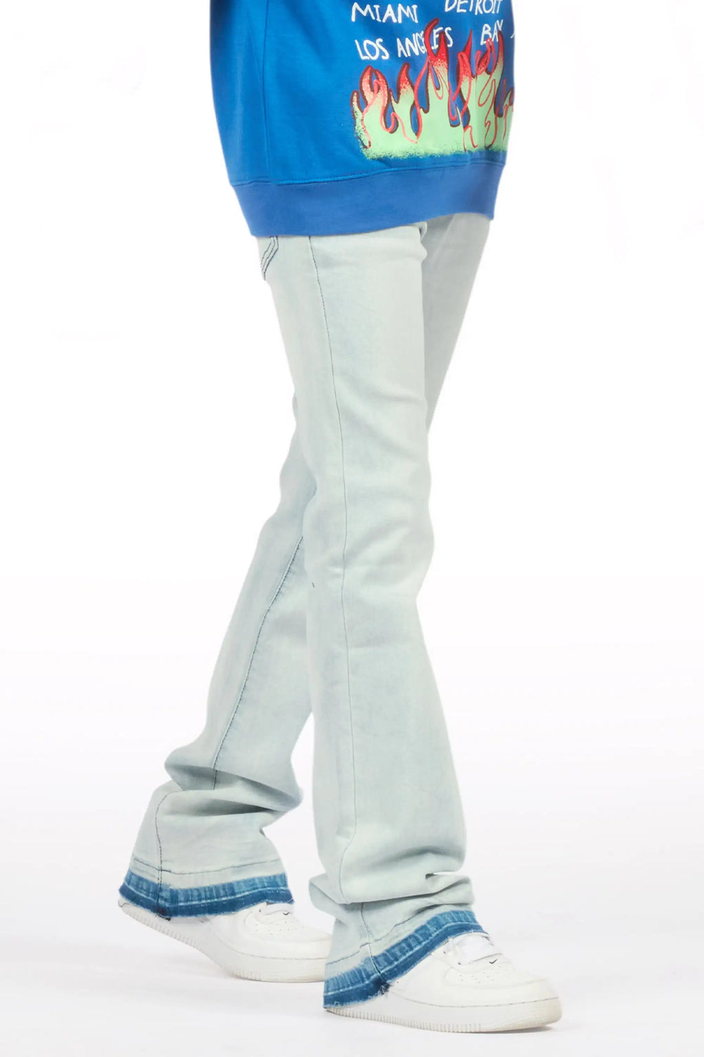 Boys Dag Blue Stacked Flare Jean