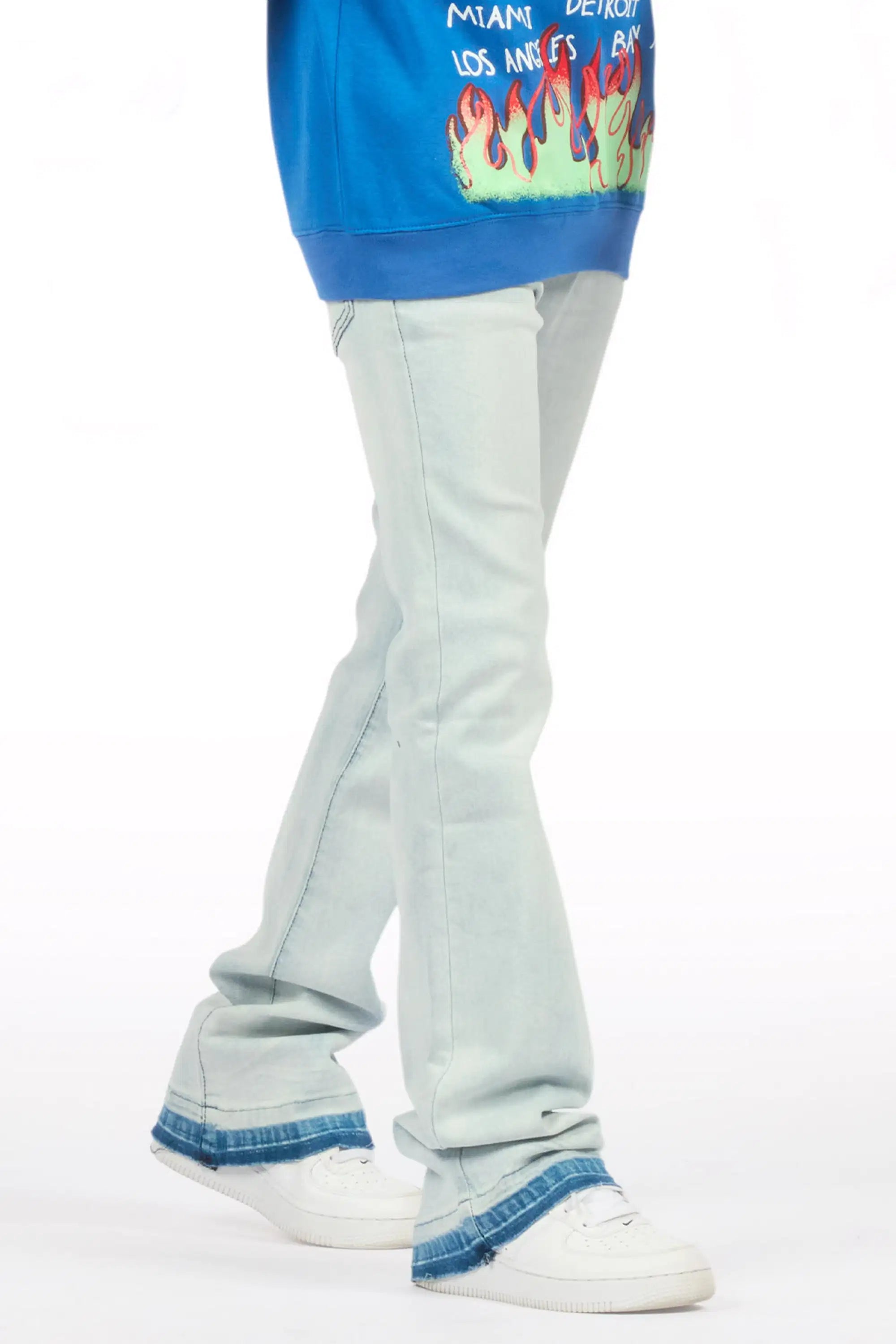 Boys Dag Blue Stacked Flare Jean