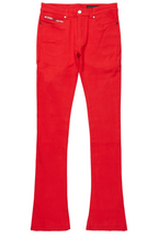 Dag Red Stacked Flare Jean