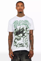 Schtupp White Oversized Graphic T-Shirt