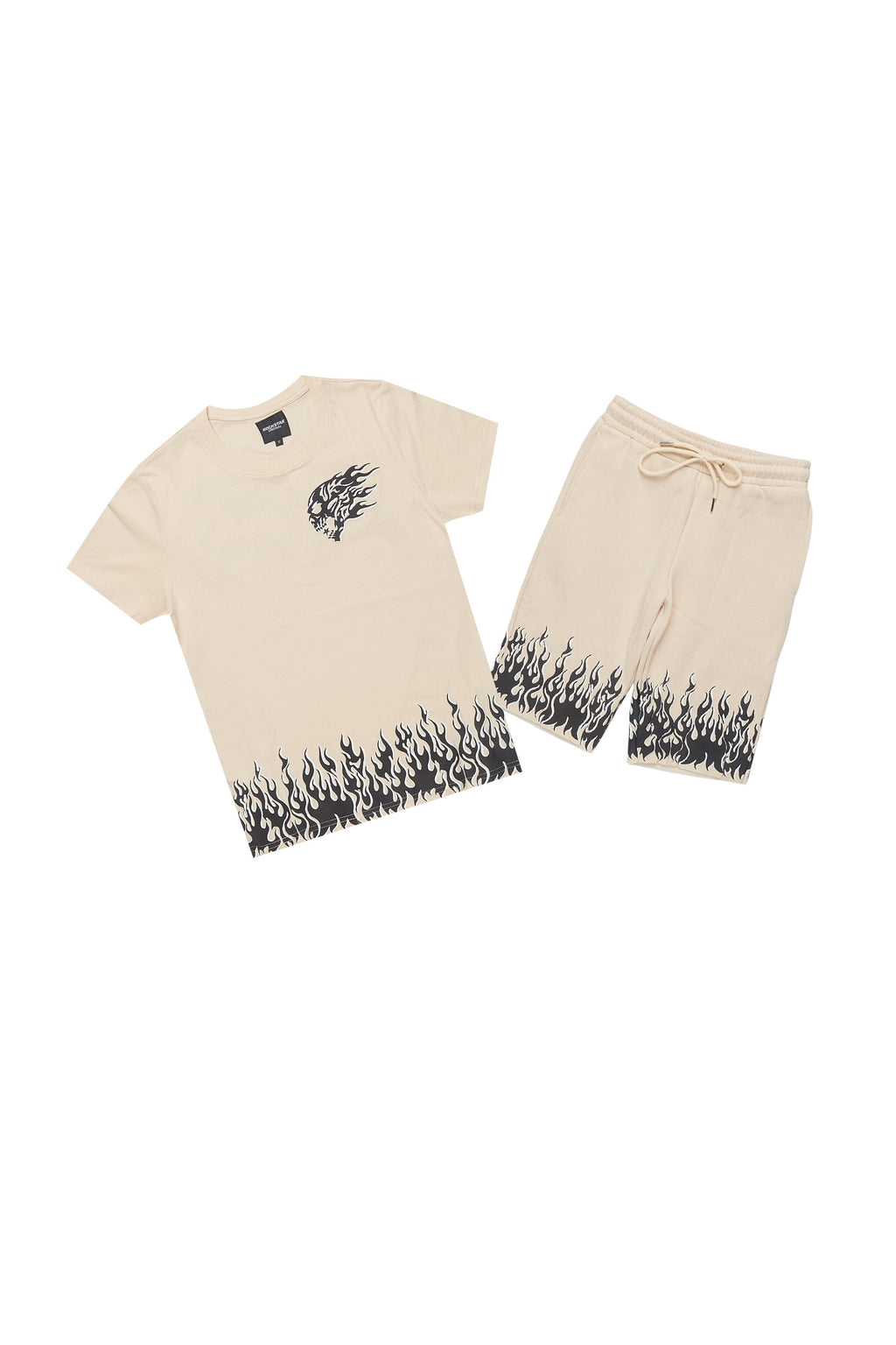 Boys Bubble Beige T-Shirt/Short Set