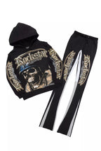 Kyce Black/Beige Hoodie/Super Stacked Track Set