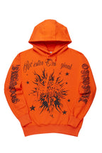 Mermaid Orange Graphic Hoodie