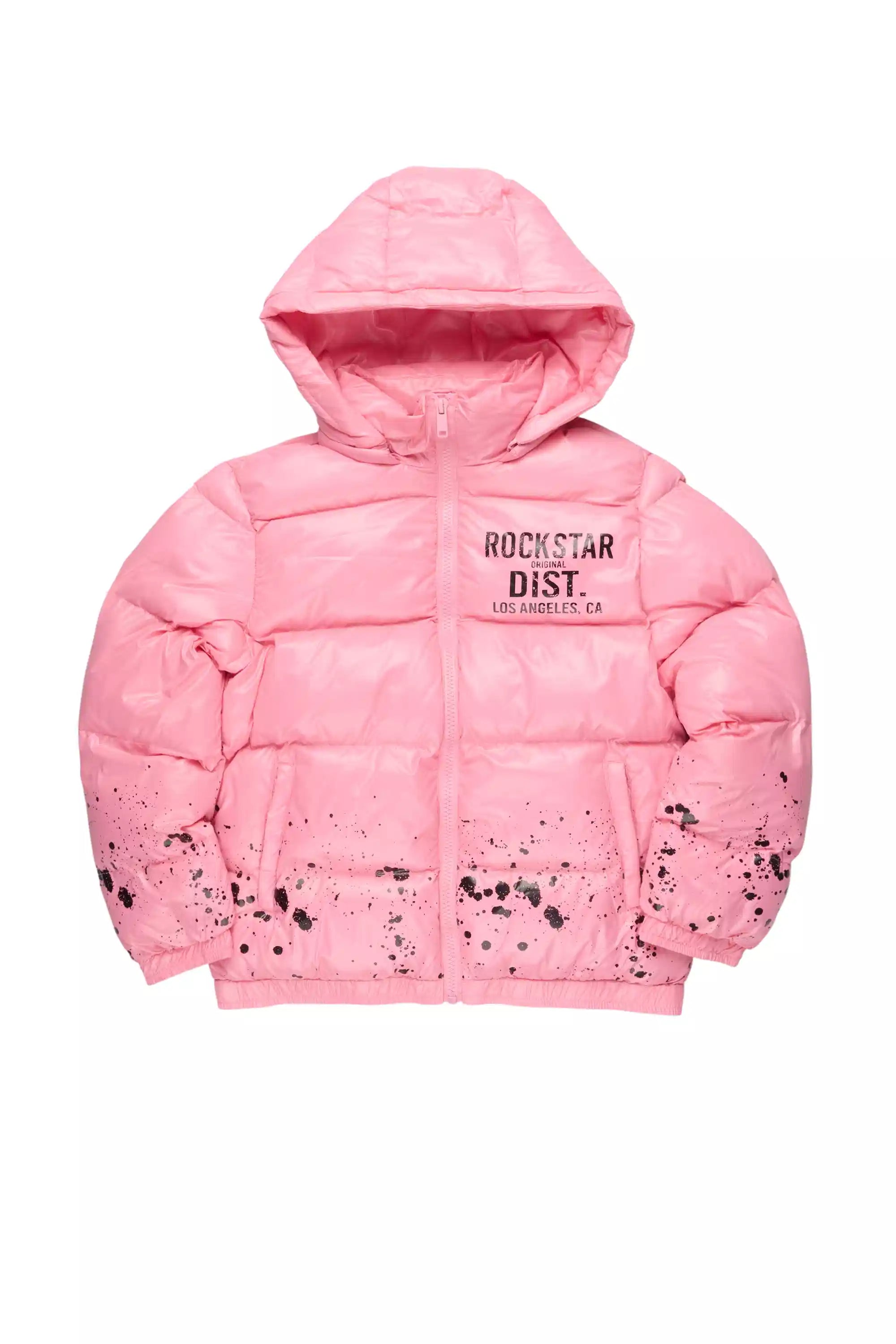 Girls Art Dist. 2.0 Pink Puffer Jacket
