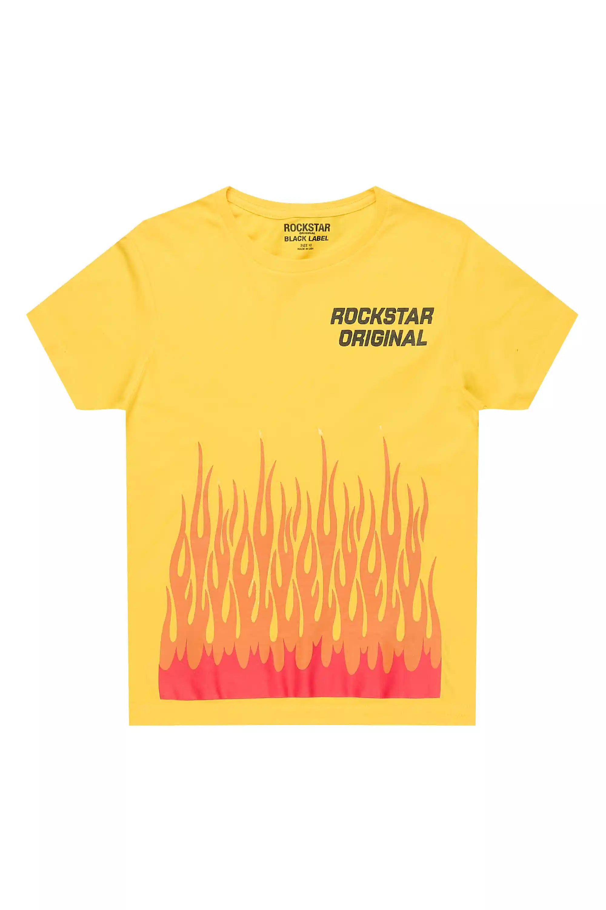 Boys Roeland Yellow/Red Graphic T-Shirt