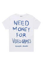 Boys M4 Video Games White/Royal Blue Graphic T-Shirt