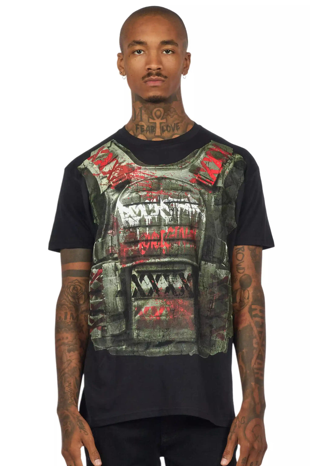 Reilly Black Graphic T-Shirt