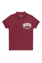 Boys Ruffo Burgundy/White Polo