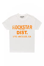 Boys Koen White/Orange Graphic T-Shirt