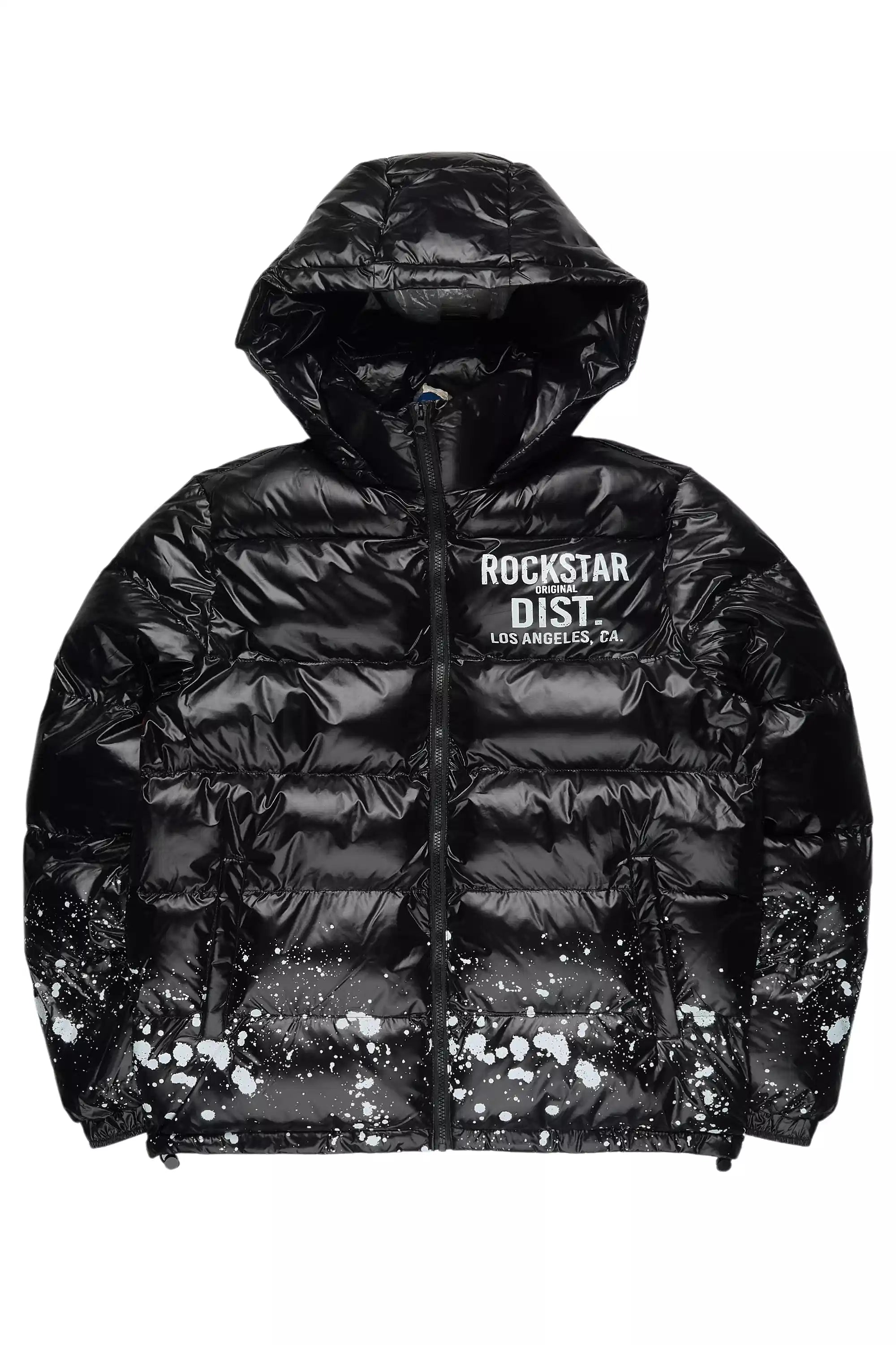 Raffer Black Heavy Puffer Jacket
