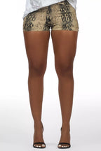 Jaylan Snakeskin Short