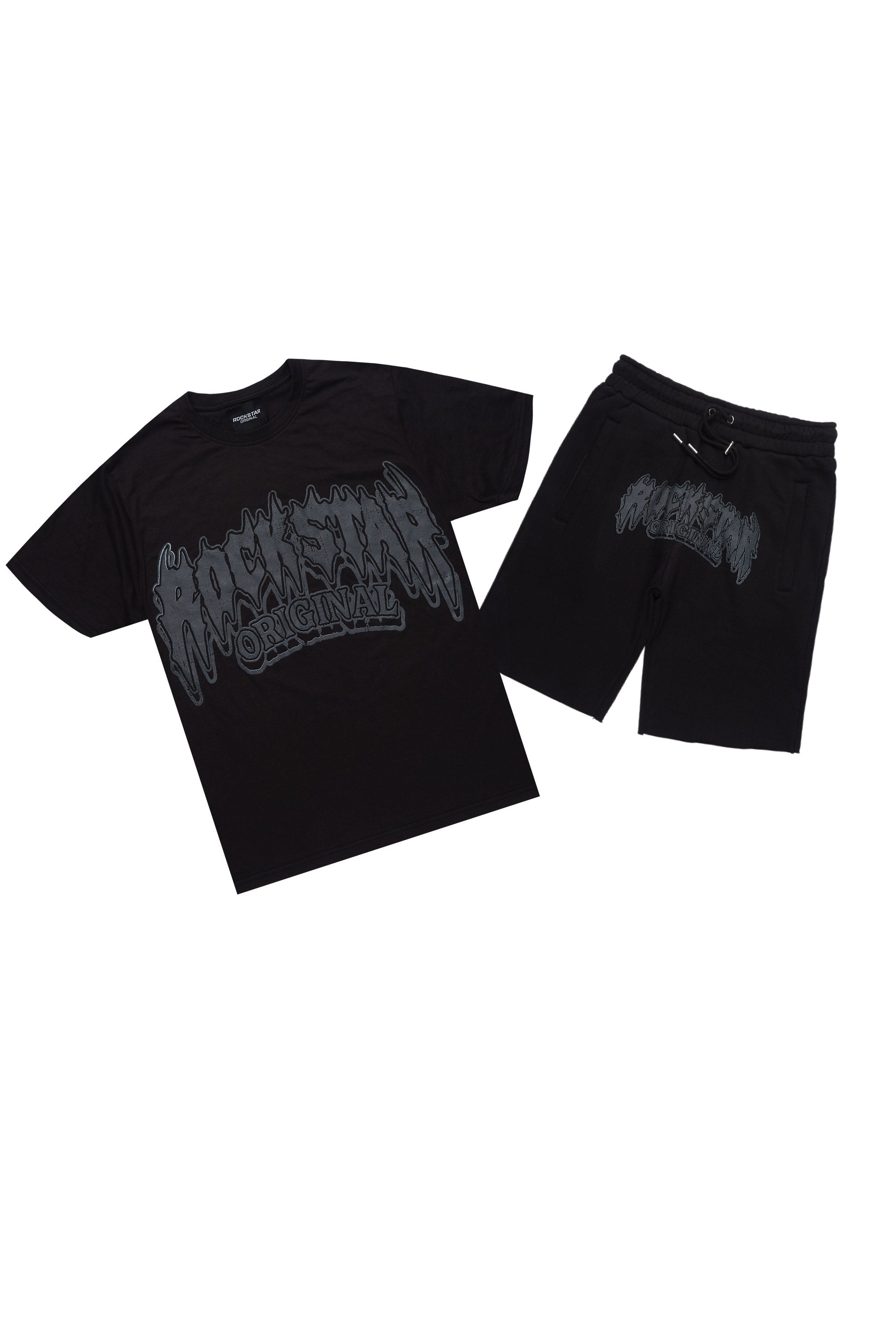 Dray Black/Black T-Shirt/Short Set