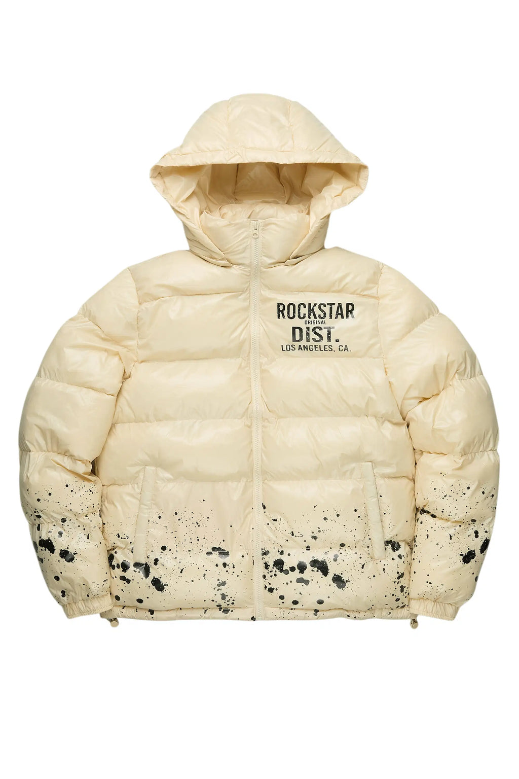 Raffer Beige Heavy Puffer Jacket
