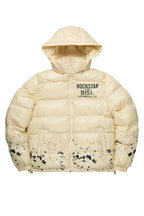 Raffer Beige Heavy Puffer Jacket
