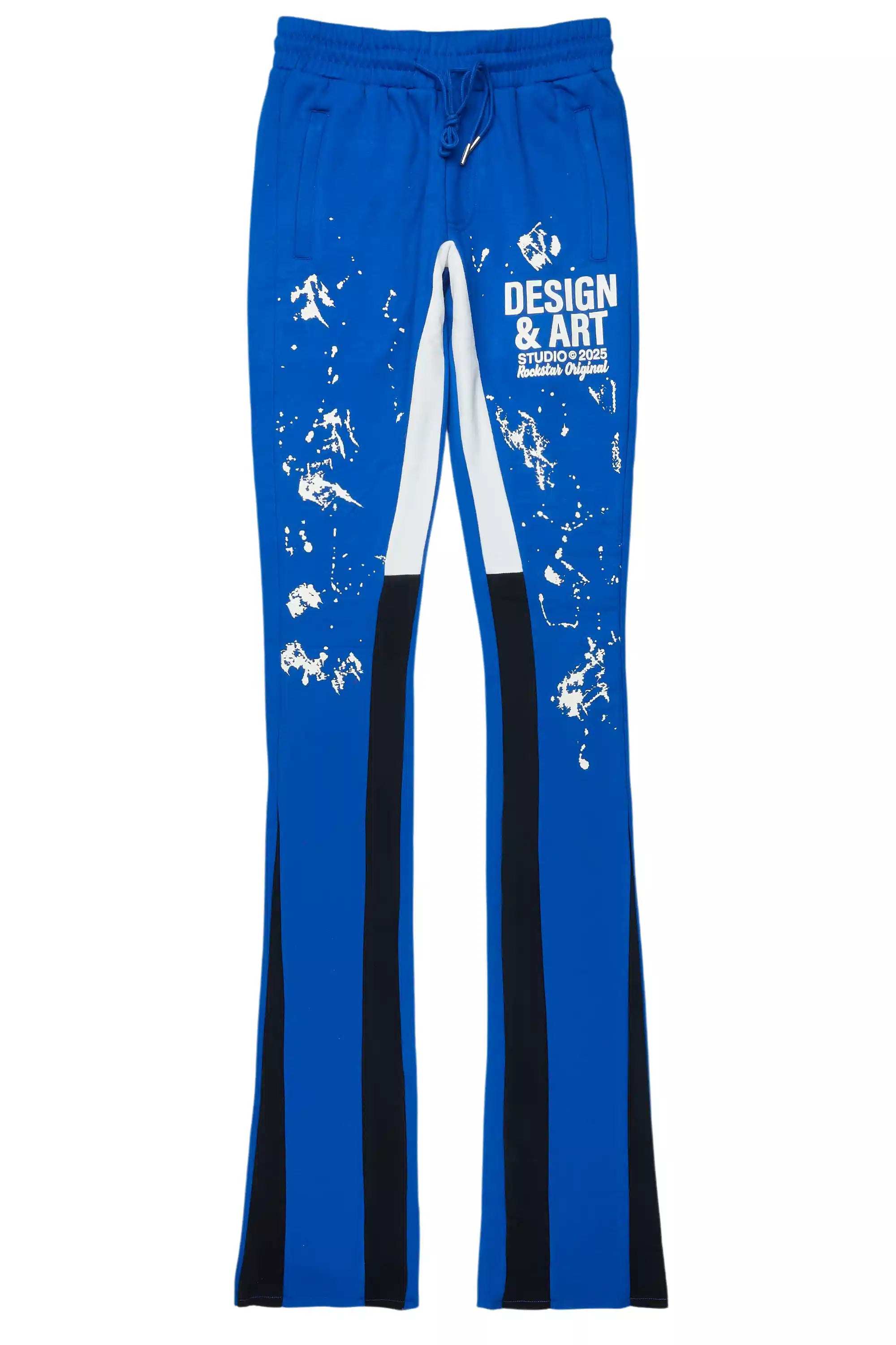 Damone Royal Super Stacked Flare Track Pant