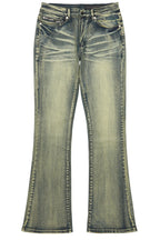 Drick Vintage Blue Regular Fit Flare Jean