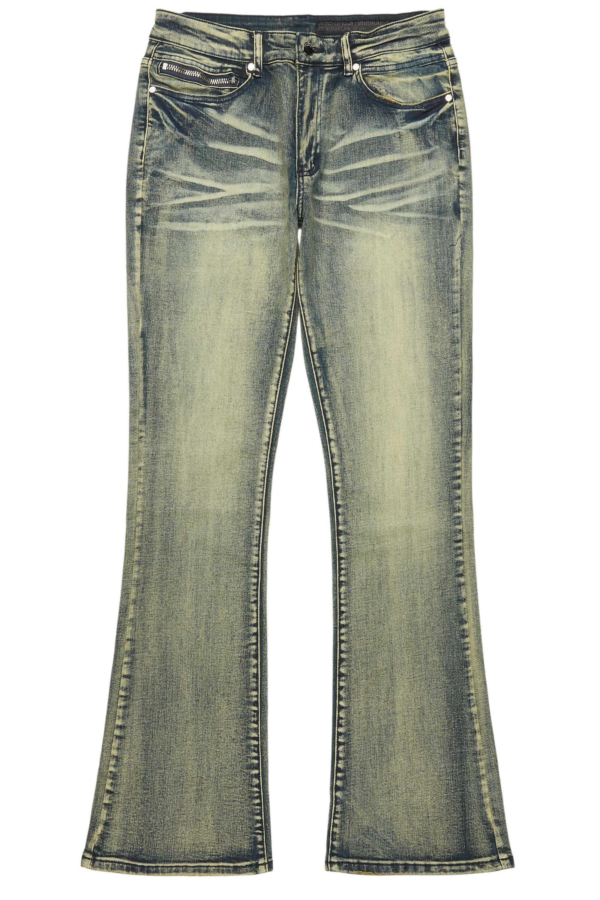 Drick Vintage Blue Regular Fit Flare Jean