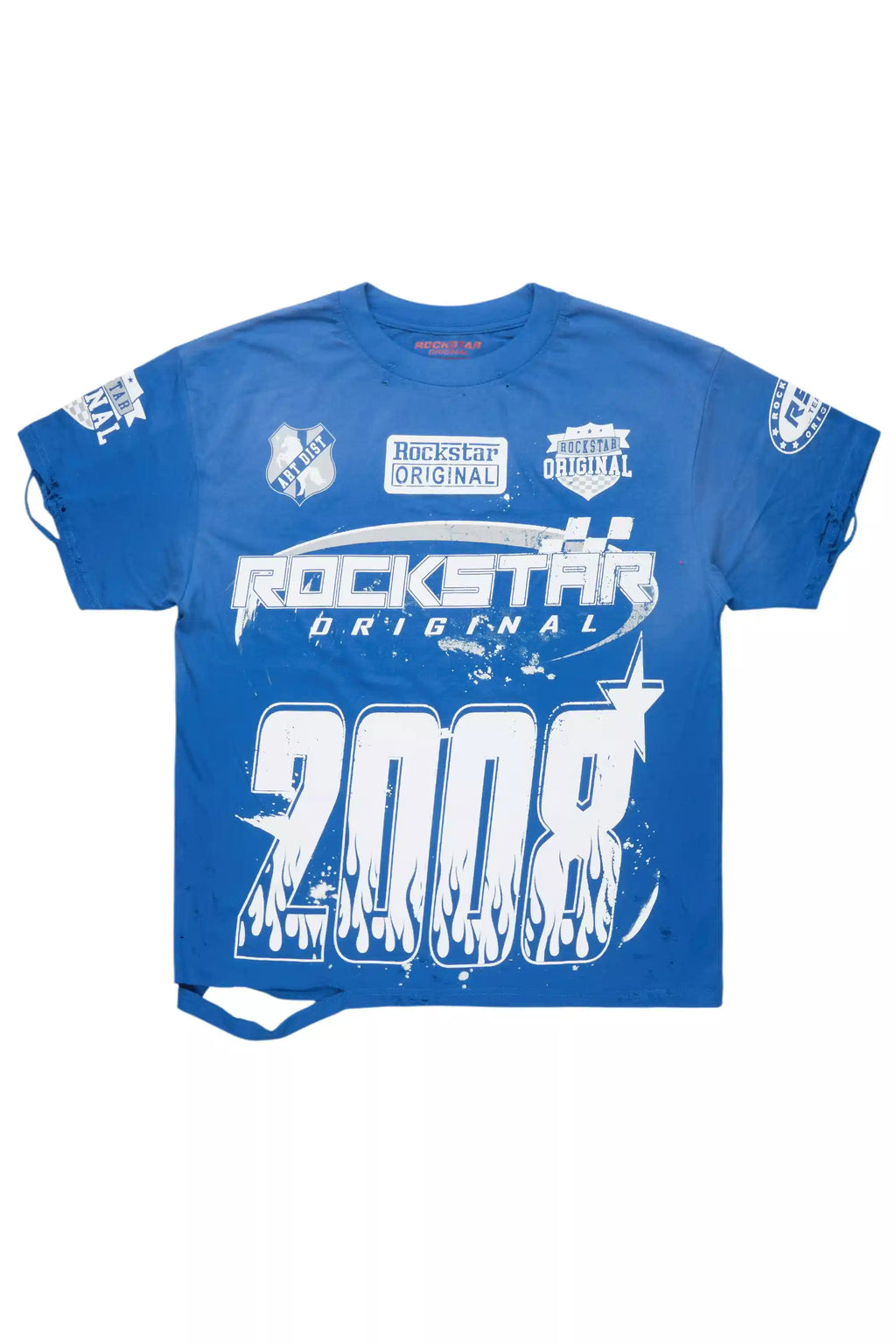 Amos Royal Blue/White Graphic T-Shirt