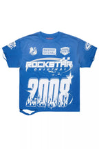 Amos Royal Blue/White Graphic T-Shirt