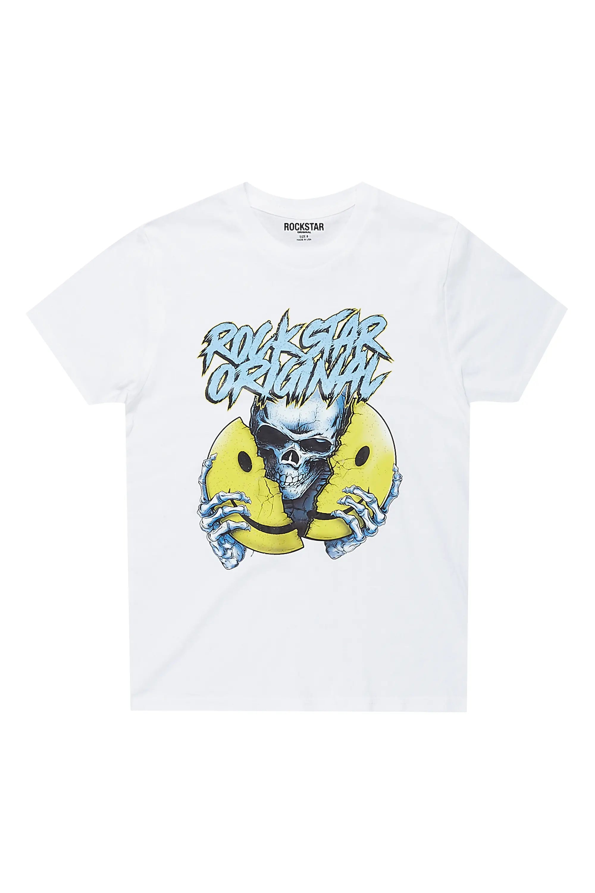 Boys Kai White Graphic T-Shirt