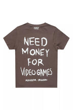 Boys M4 Video Games Graphite/White Graphic T-Shirt