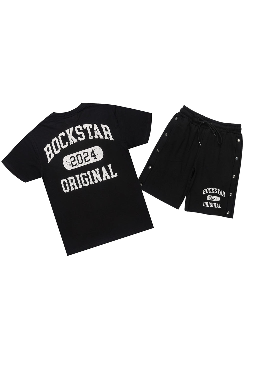 Lex Black T-Shirt/Short Set