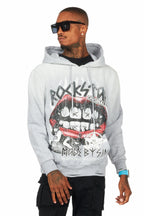 Gard Heather Grey Graphic Hoodie