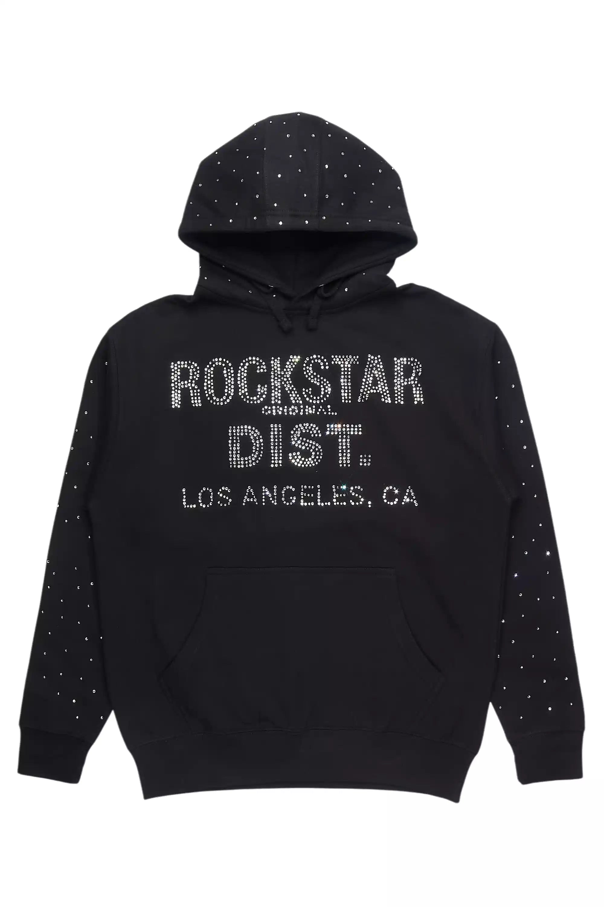 Aryka Black Rhinestone Hoodie