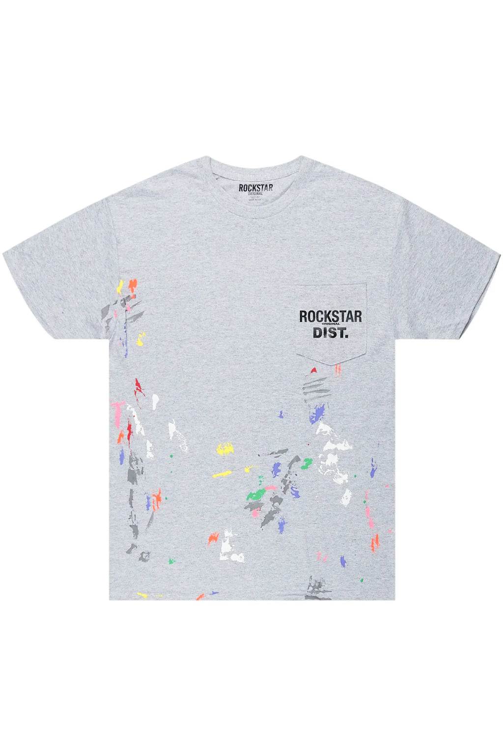 Pallas Grey Graphic Pocket T-Shirt