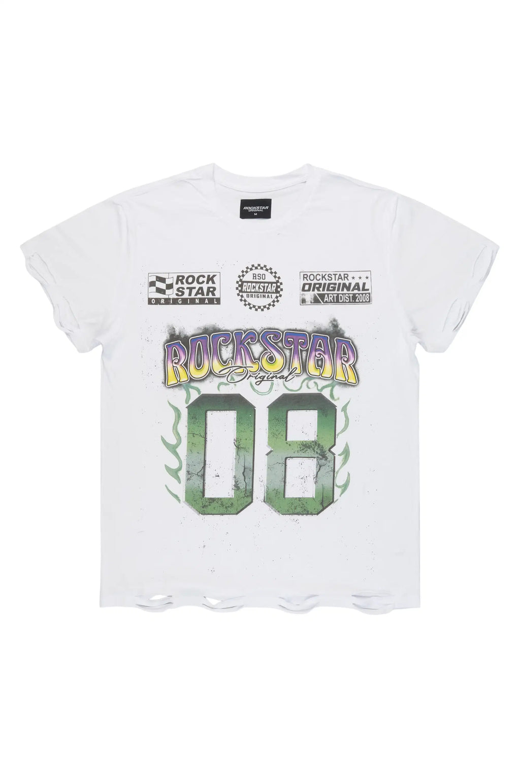 Quito White Graphic Oversized T-Shirt