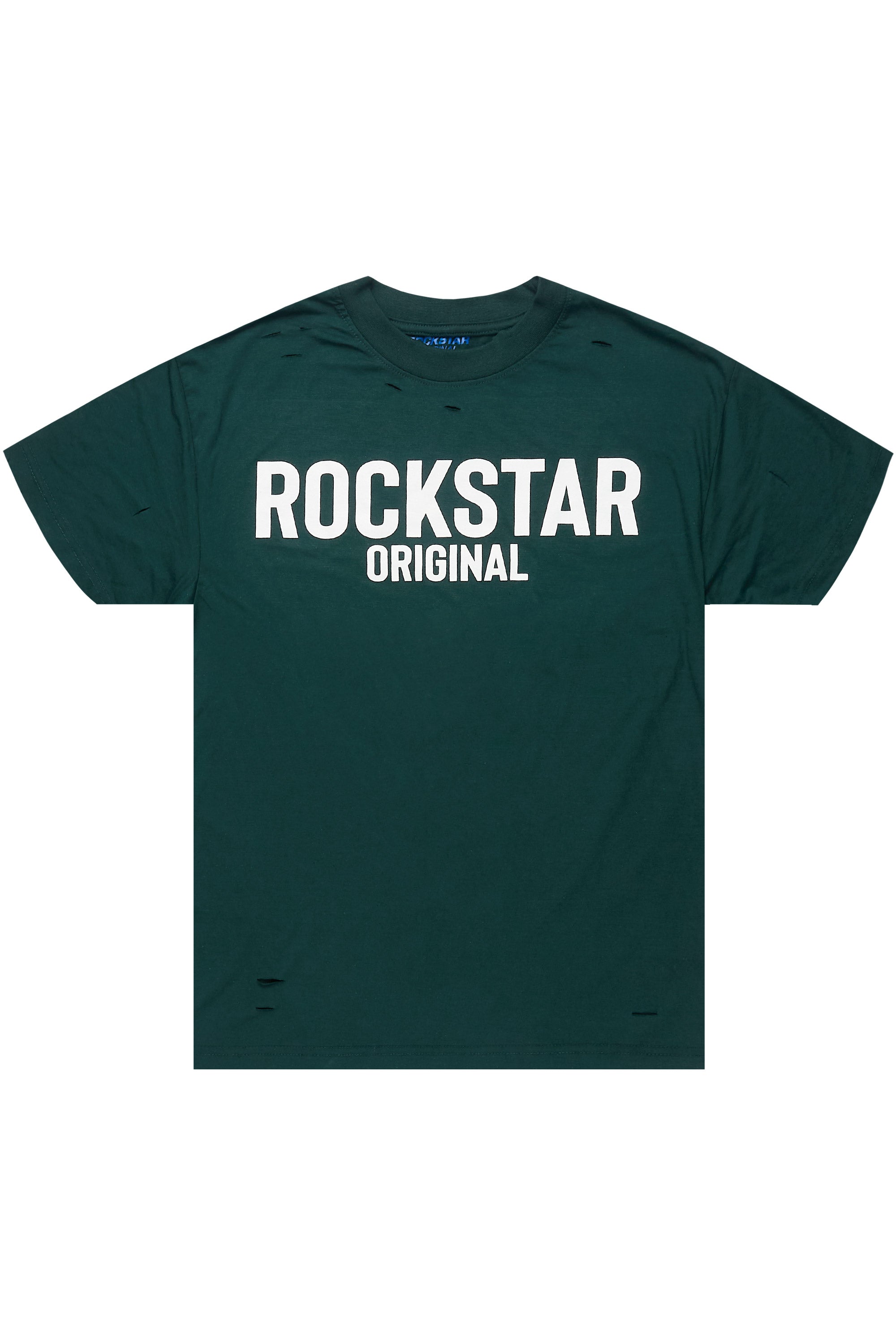 Sana 2.0 Dark Green/White Oversized Graphic T-Shirt