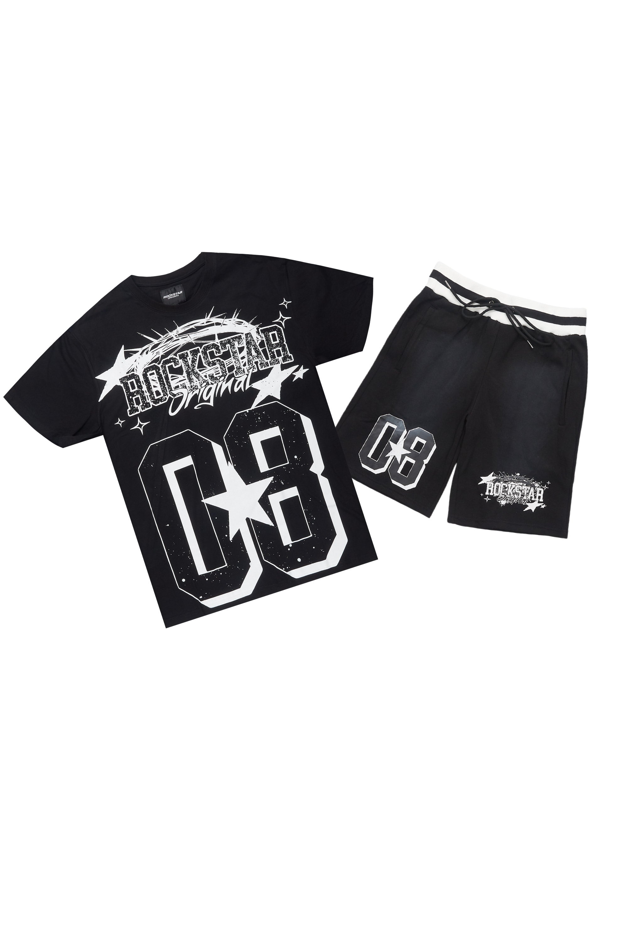 Allstar Black/White T-Shirt Short Set