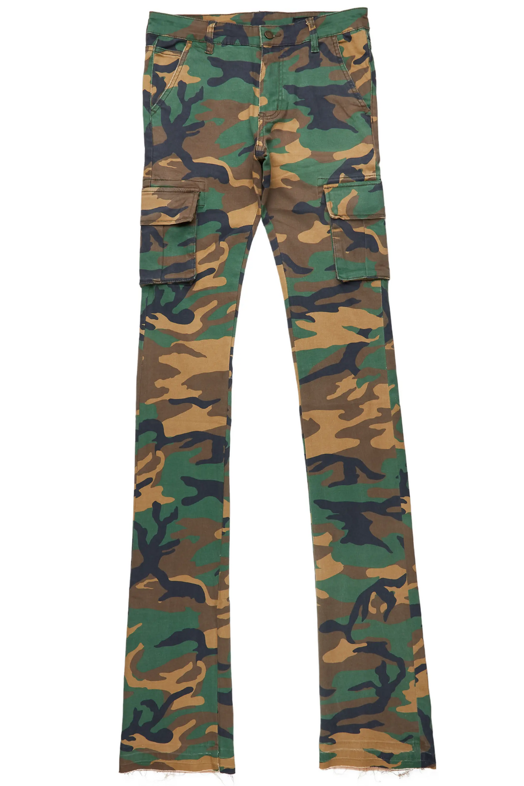 Kirrem Camo Super Stacked Flare Jean
