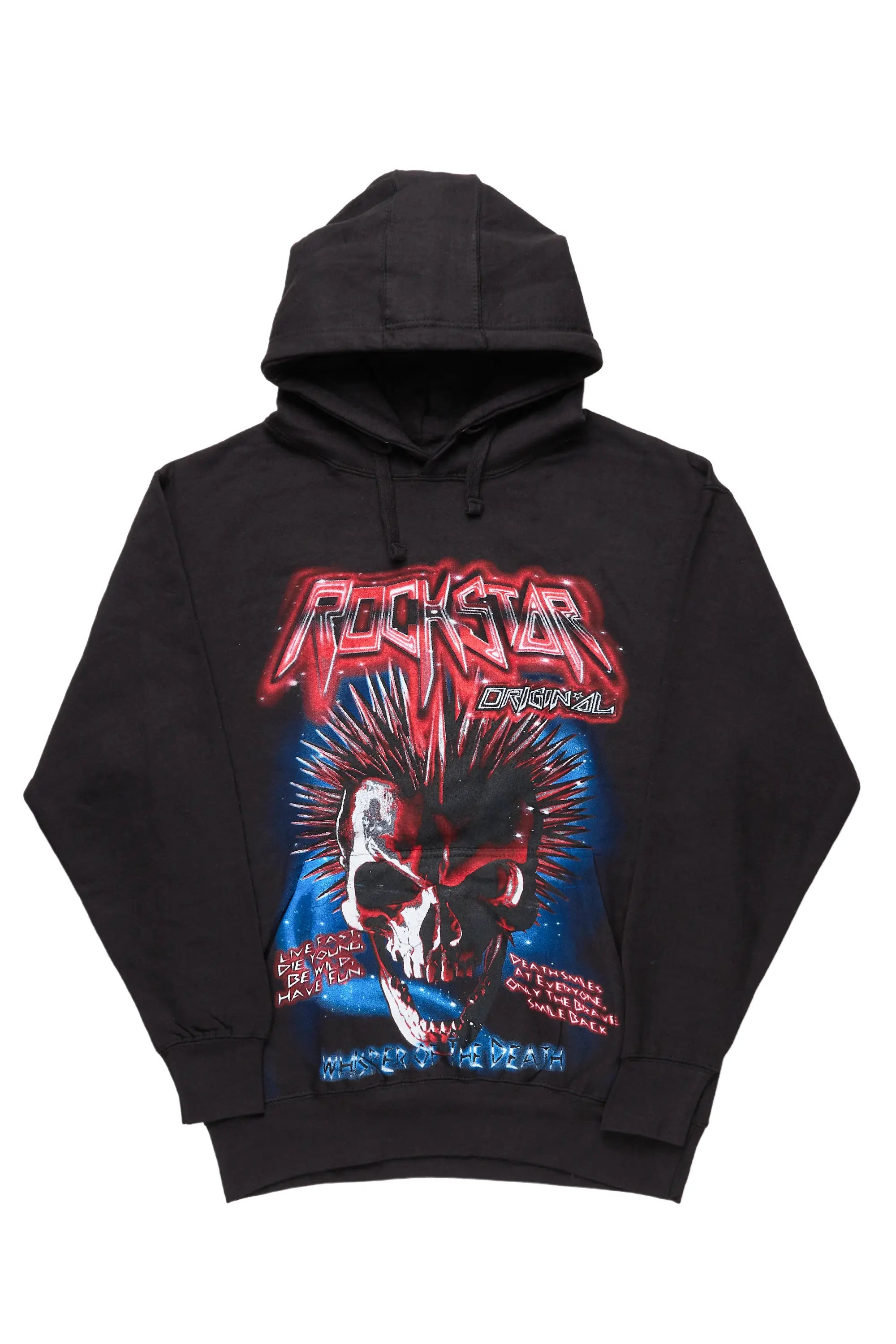 Obern Black Graphic Hoodie