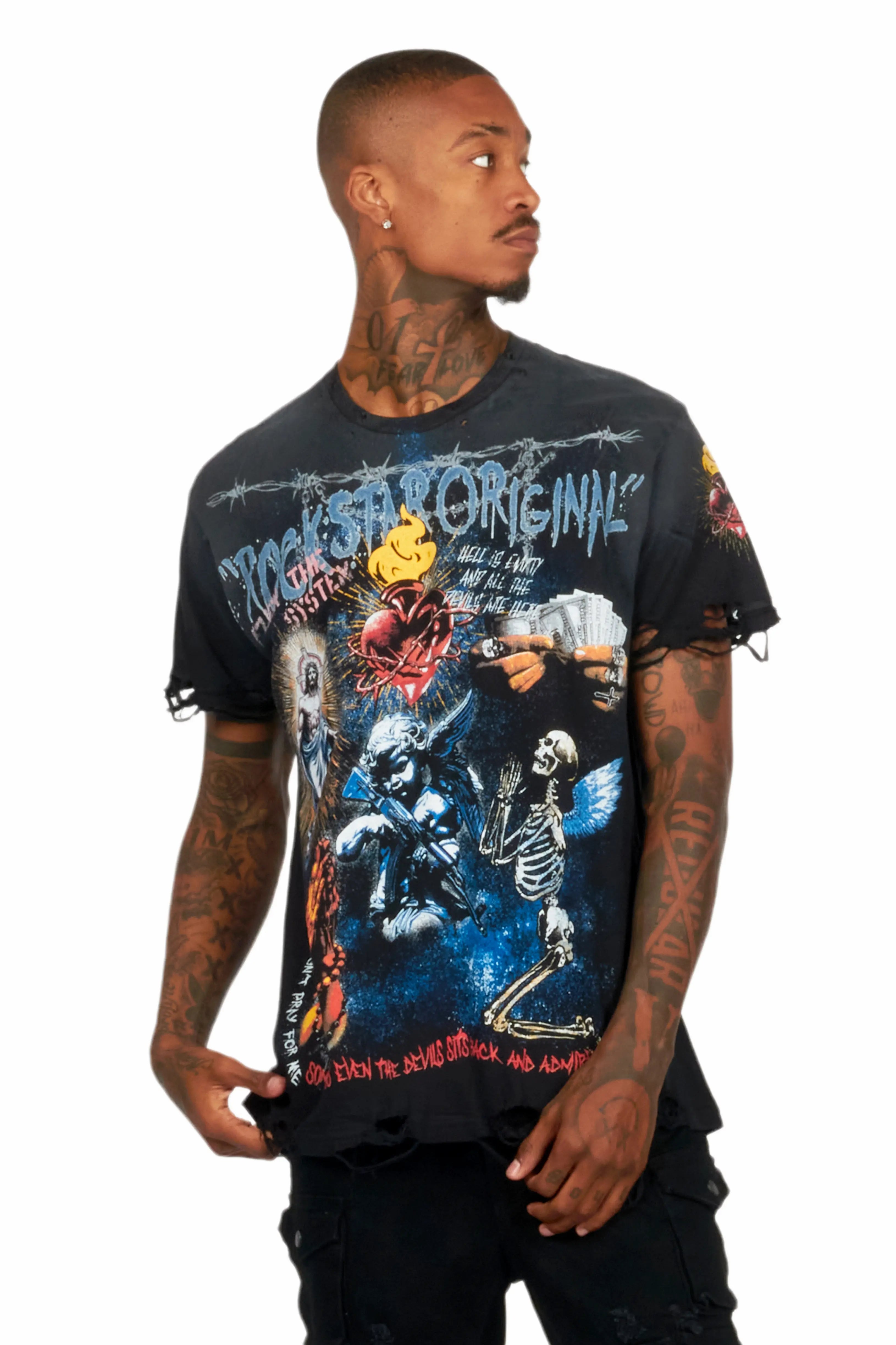 Innis Black Graphic T-Shirt