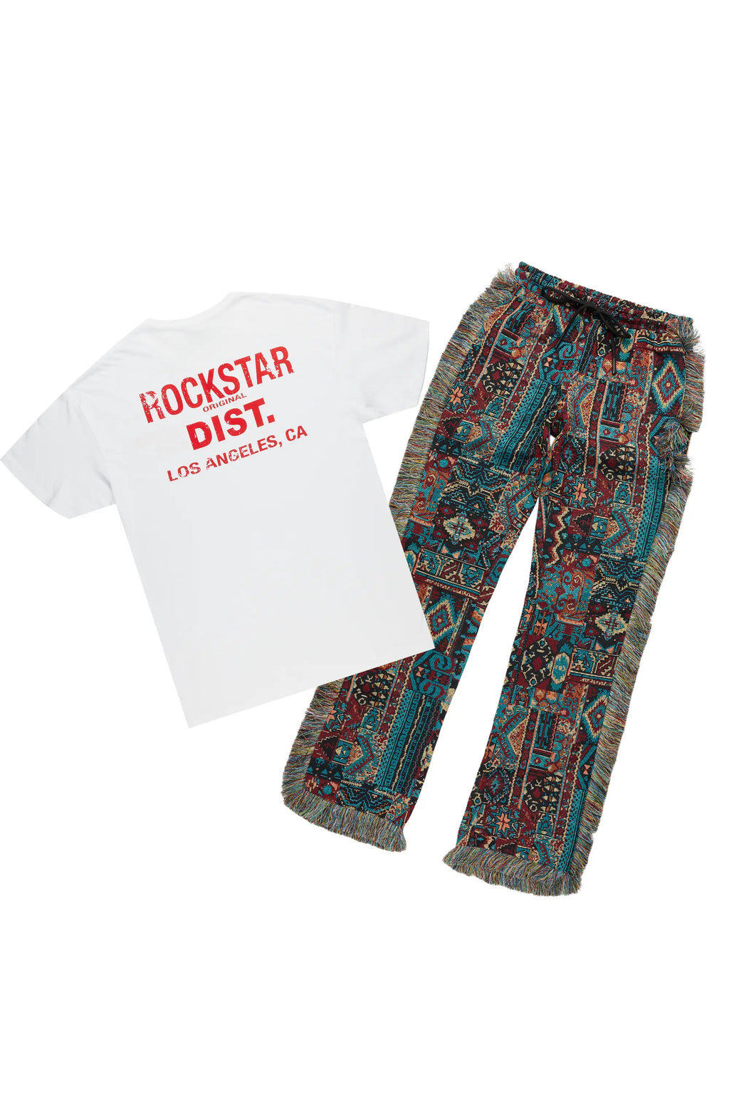 Kadija White/Multi T-Shirt & Jean Set