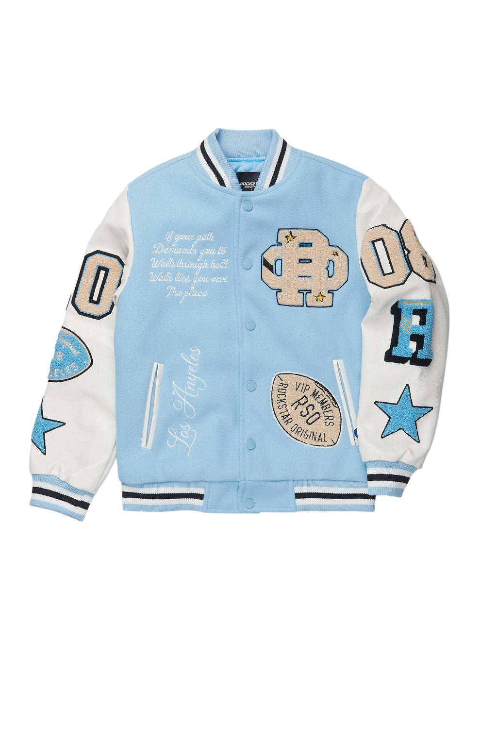 Boys Balser Light blue Varsity Jacket