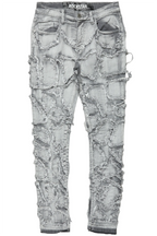 Hakim Grey Patchwork Skinny Fit Jean