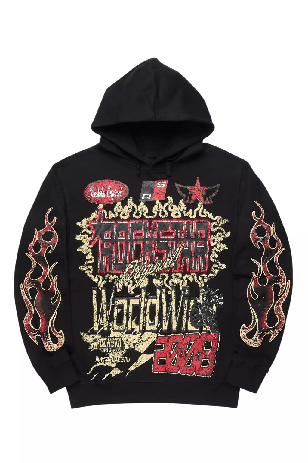 Deangelo Black/Red Graphic Hoodie