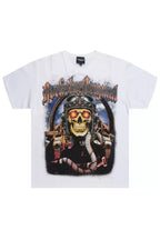 Braniyah White Rhinestone Short Sleeve Tee