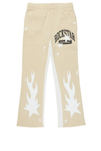 Boys Malie Beige Baggy Fit Trackpant