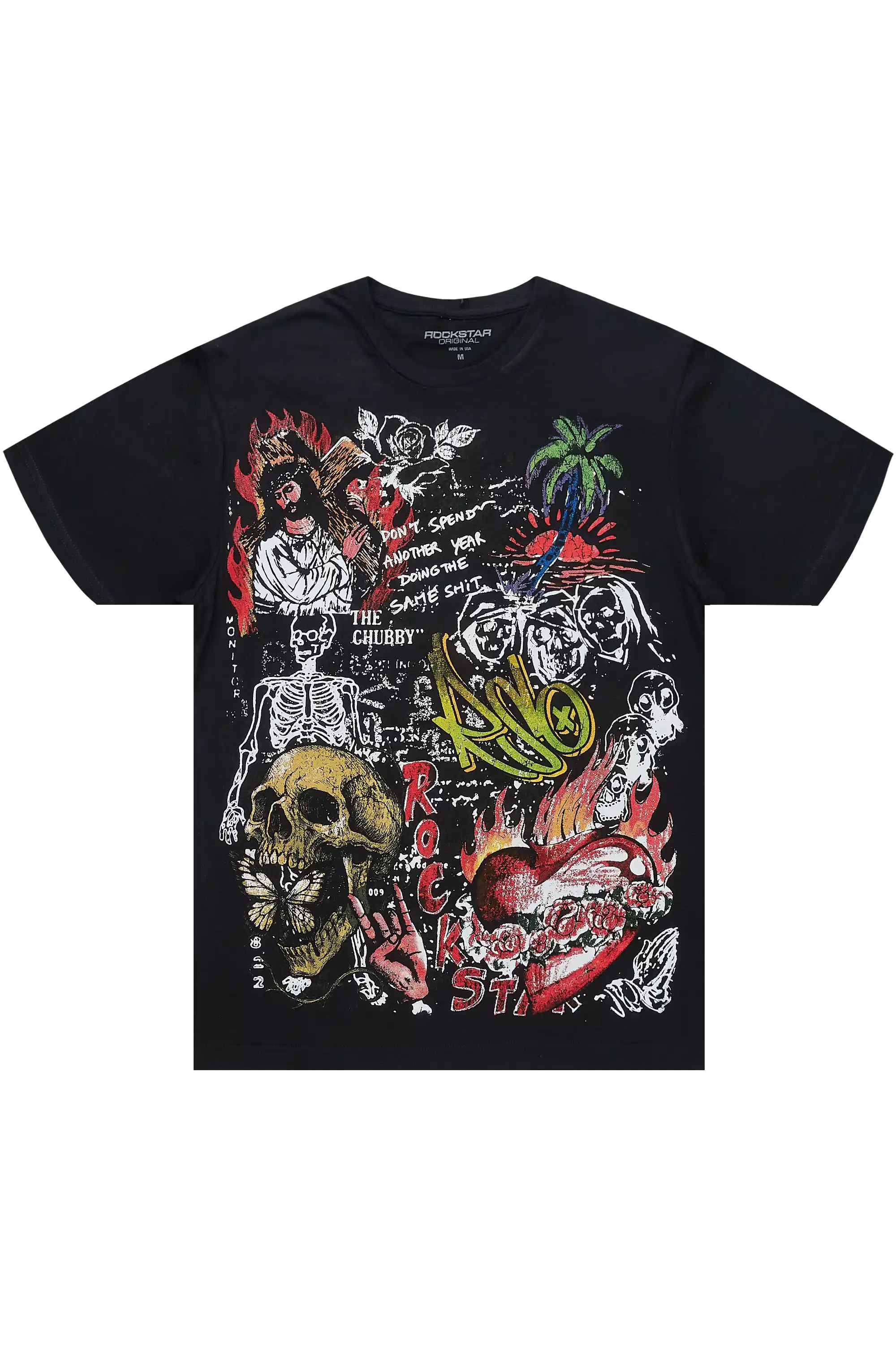 Zyver Black Graphic T-Shirt