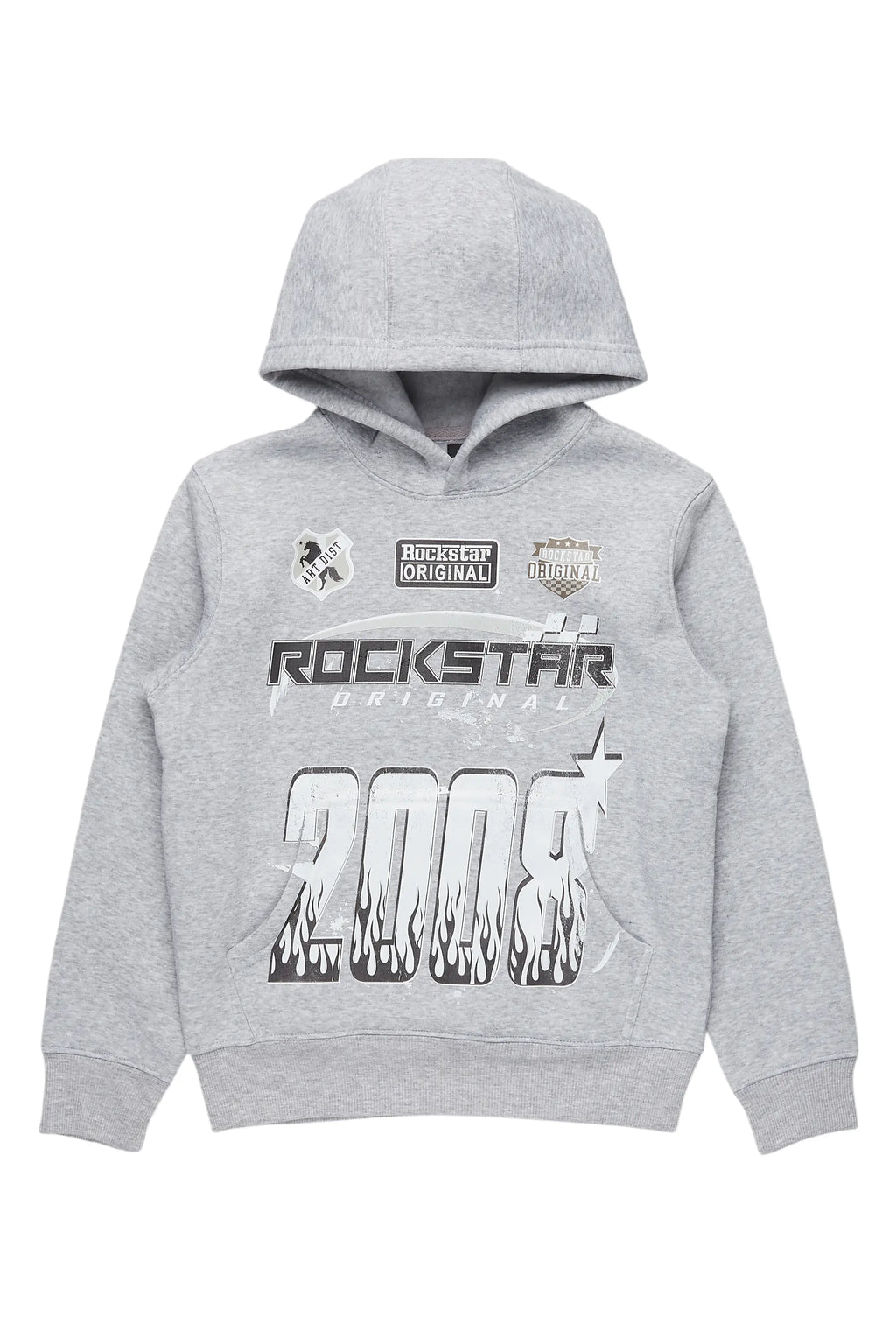 Boys Amos Grey Graphic Hoodie