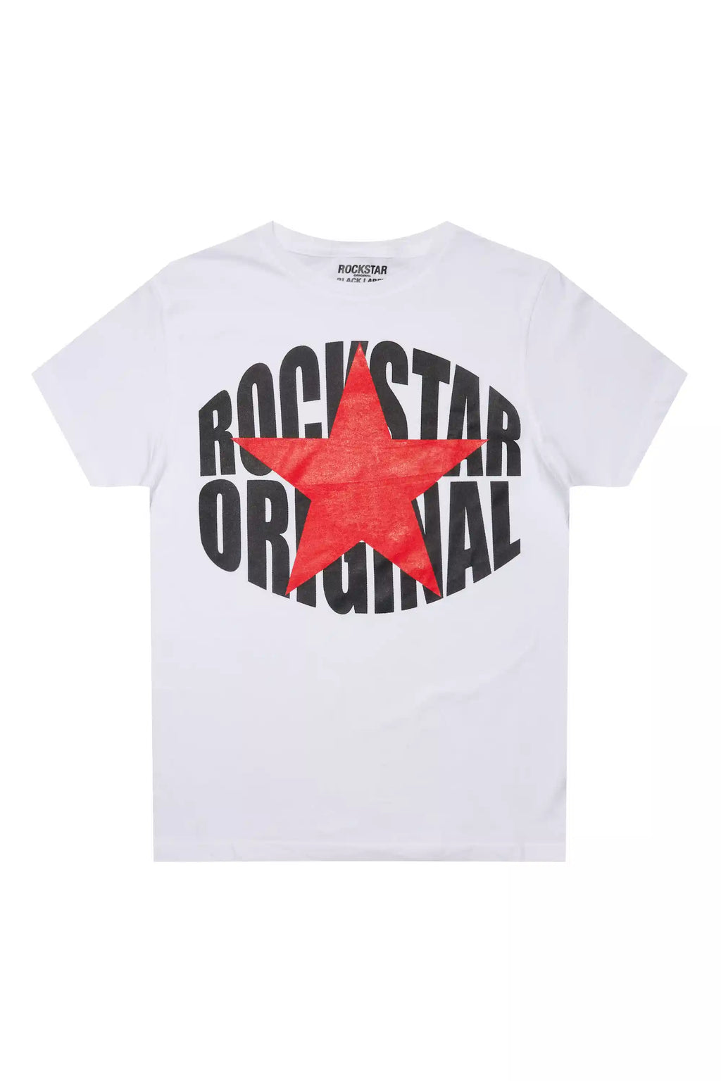 Boys Ezra 2.0 White/Red Graphic T-Shirt