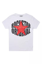Boys Ezra 2.0 White/Red Graphic T-Shirt