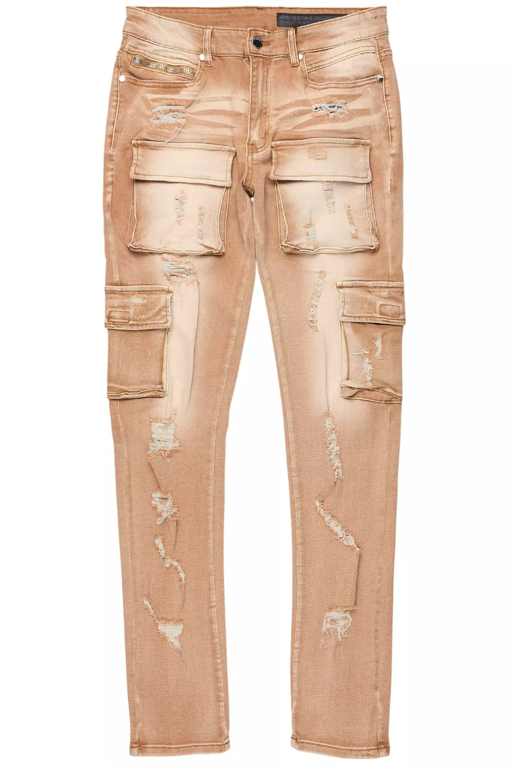 Kap Washed Beige Cargo Jean