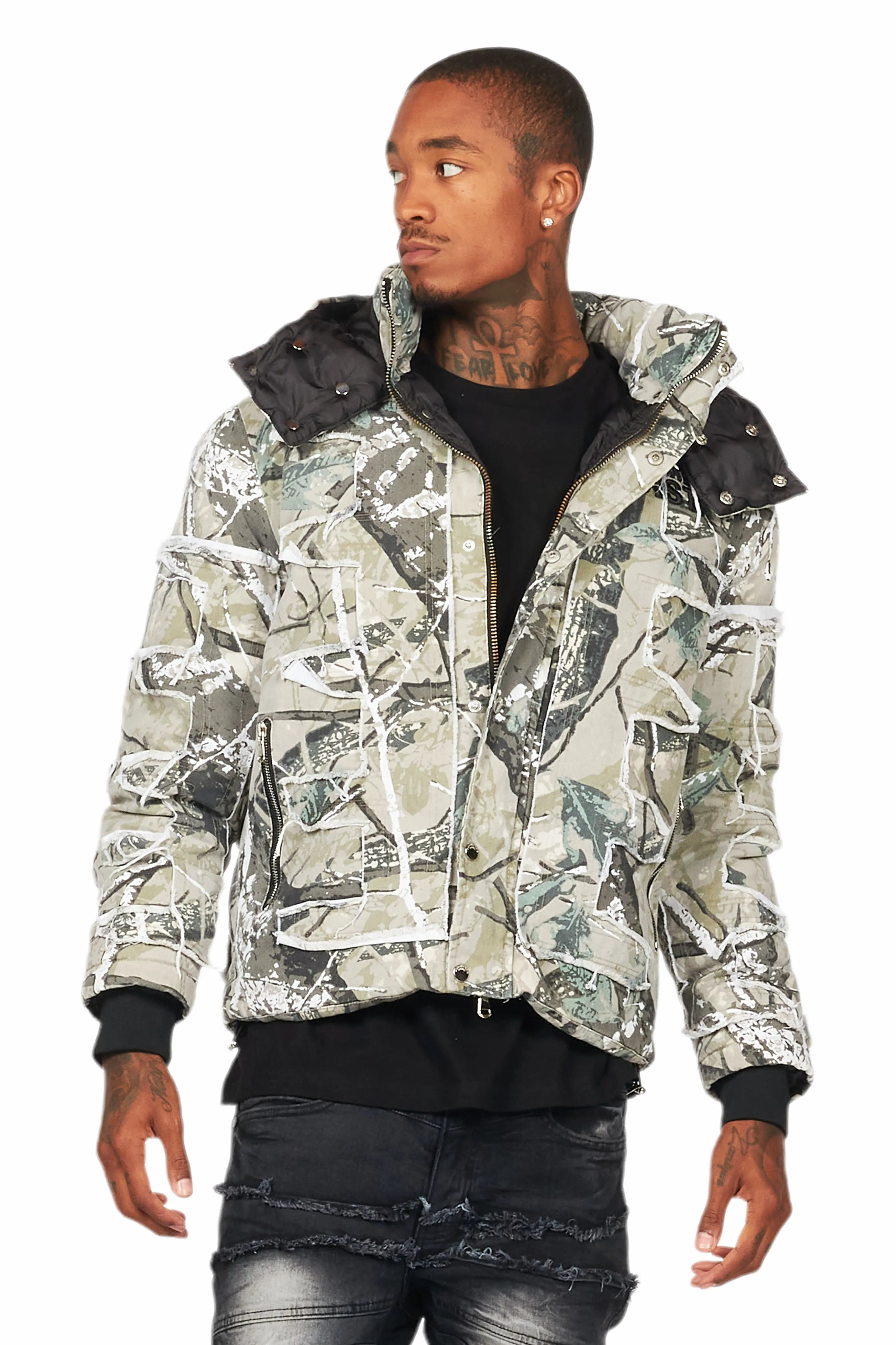 Shake Tree Camo Puffer Jacket