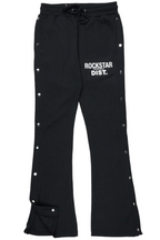 Alpine Black Baggy Snap Button Pant